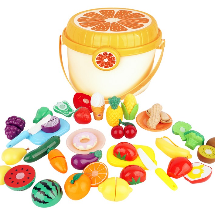 토이게이트 2인용 과일 & 야채 썰기 세트, 혼합색상, 1세트