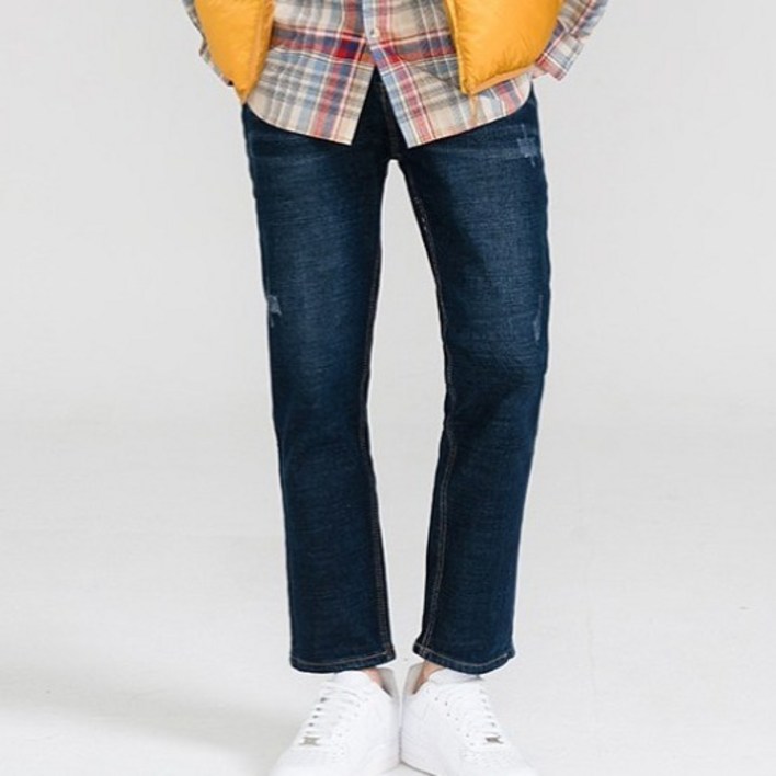 나타났다 겨울 기모 워싱 청바지 도톰 스판 빅사이즈