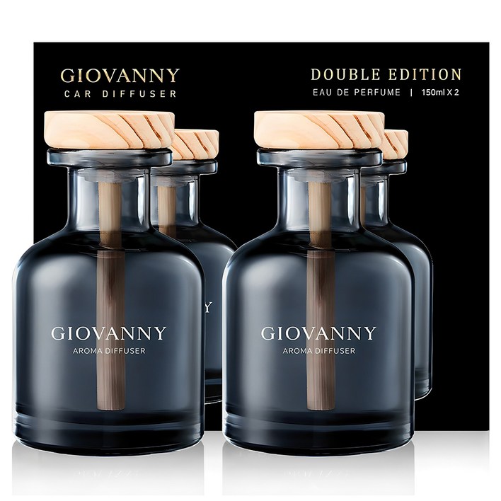 GIOVANNY 차량용 디퓨저 150ml, 아쿠아샤워, 2개