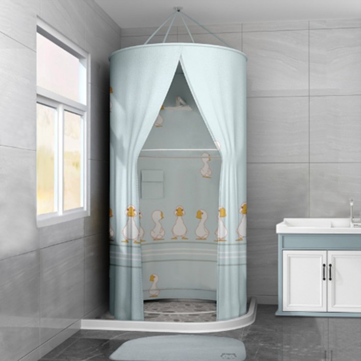 더자카 욕실 천장형 이동식 샤워부스 오리 S