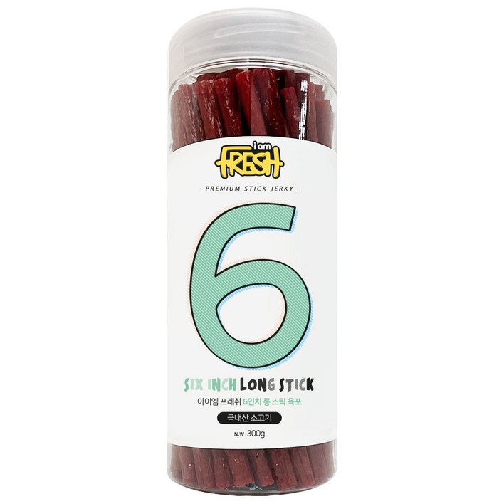 코코브라운 강아지 아이엠프레쉬 롱 스틱 육포 300g, 소고기, 300g, 1개