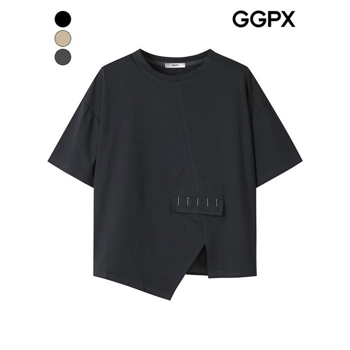 GGPX 트임 언발 포인트 티셔츠  GP4TS034F