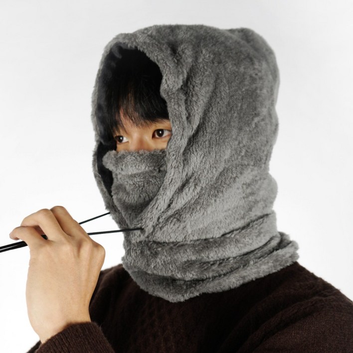 윈어블 플리스 방한 바라클라바 넥워머 겨울 스키 자전거 남녀공용 커플 아이템
