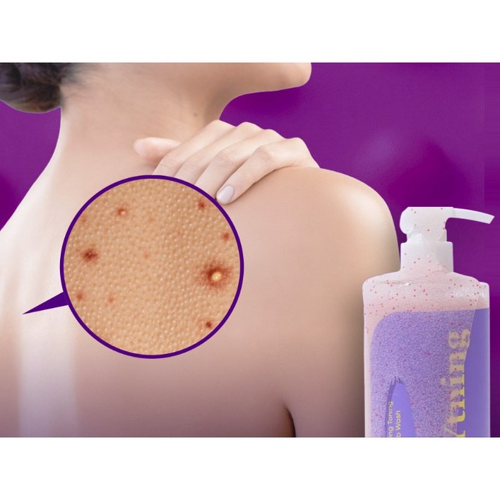 와이트닝 스케일링 토닝 스크럽 워시 300ml  모공각화 등드름 트러블 필링 각질 바디워시 보습, 1개, 300ml