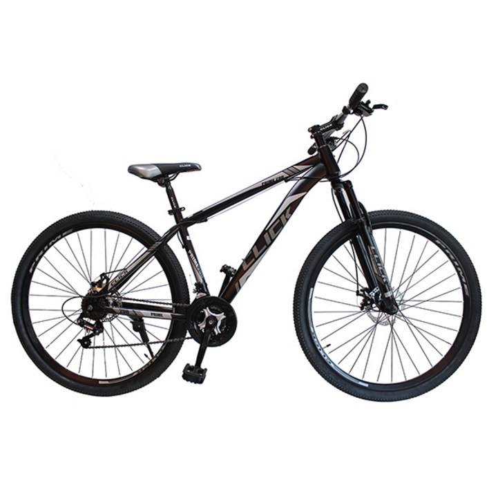 클릭 29인치 MTB 자전거 프라임29D 21단 디스크 완조립, 블랙그레이, 1개, 180cm