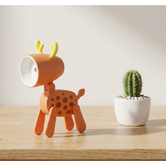 블룸허브  LED 미니 조명 건전지포함 파스텔 점박이 사슴 감성 무드등 수면등 캠핑등 독서등 아이방 인테리어 수유등