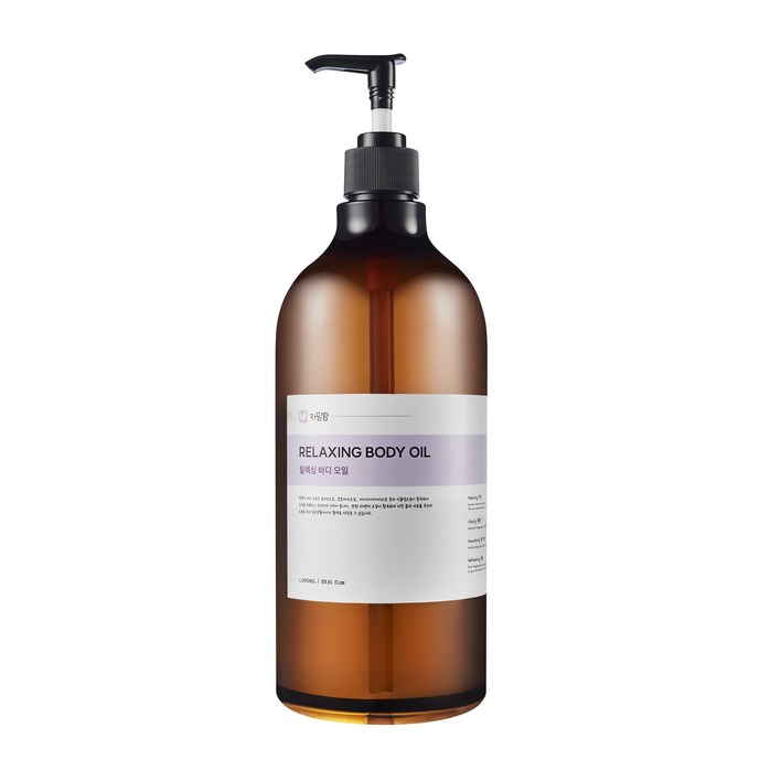 카밍팜 고보습 릴렉싱 바디오일 라벤더향 마사지오일, 1개, 1L