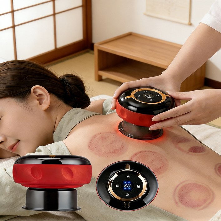 LCD 디스플레이 12단 자동 전동 부항기 (KC인증 가정용)