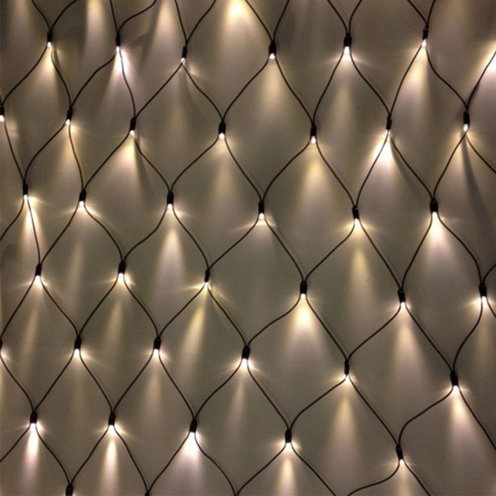 엘스토리몰 LED 그물전구 2M 208구 1개  점멸기 1개 크리스마스 트리 조명 전구