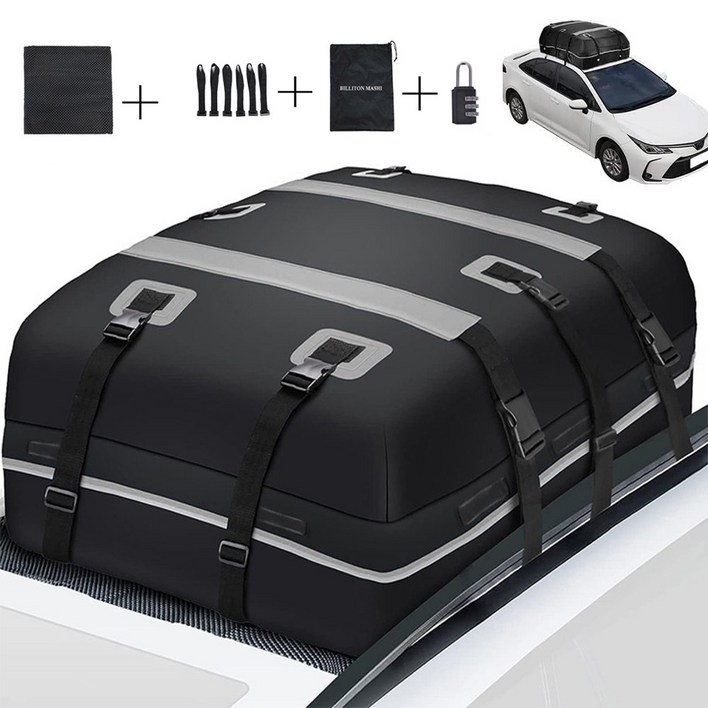 Bornoon 자동차 대용량 방수 루프백 차량용 캠핑용 외출용 루프박스