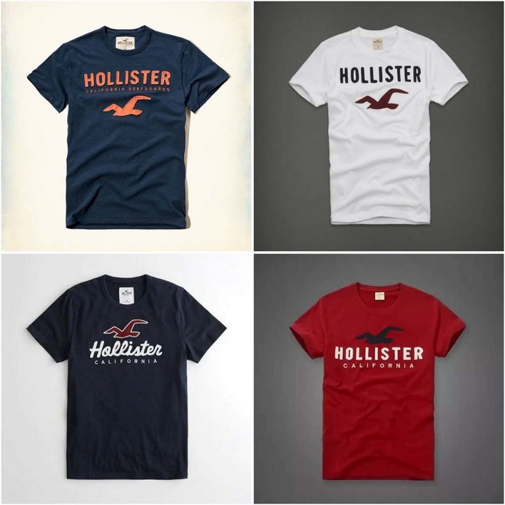 HOLLISTE 남성 반팔티셔츠 라운드넥