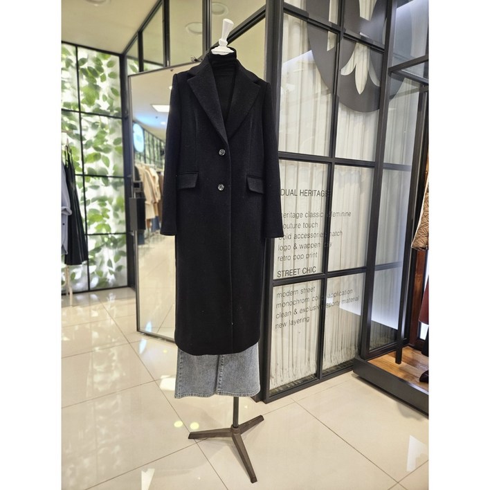 듀엘 DEWE  NC일산 캐시미어 울 블랜드 롱 코트 L264MSH515