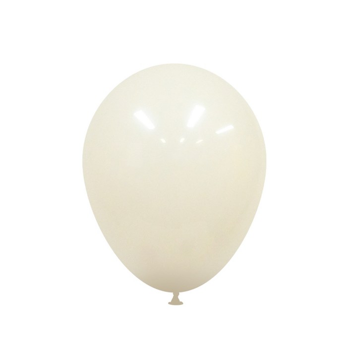 별이네파티 15cm 레트로라운드풍선 아이보리 100입, 1개