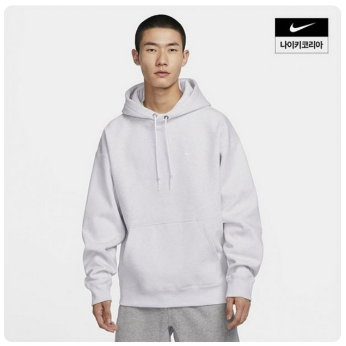 나이키 솔로 스우시 플리스 풀오버 버치 헤더 후드티 커플 남녀공용
