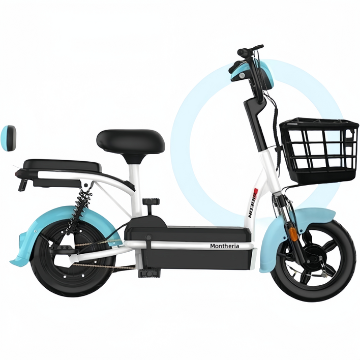 MONTHERIA 성인 전기 자전거 48V 이륜 출퇴근 배달 전동 바이크 B918-01 493,000