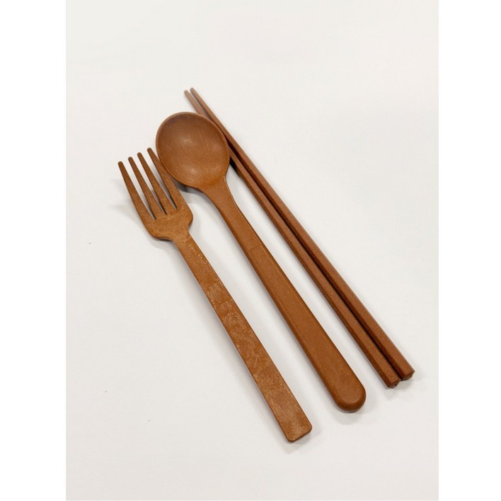 탄소창고 CXP 수저세트 친환경 캠핑용 도시락 사무실 1인용 나무 수저