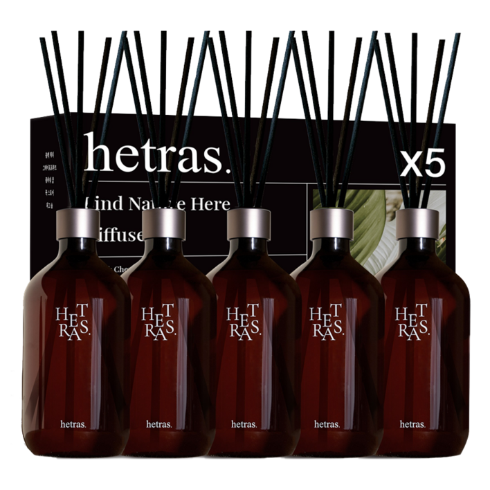 헤트라스 프리미엄 대용량 500ml 5개 선물세트 디퓨저