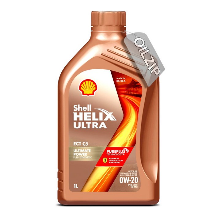 한국쉘정품 쉘 힐릭스 울트라 ECT C5 0W20 1리터/ACEA C5,/ API SQ 100% 합성엔진오일, 1L, 0w20, 1개