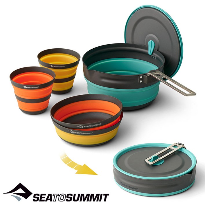 씨투써밋 프론티어 팟 세트3종 5개 접이식 코펠 세트