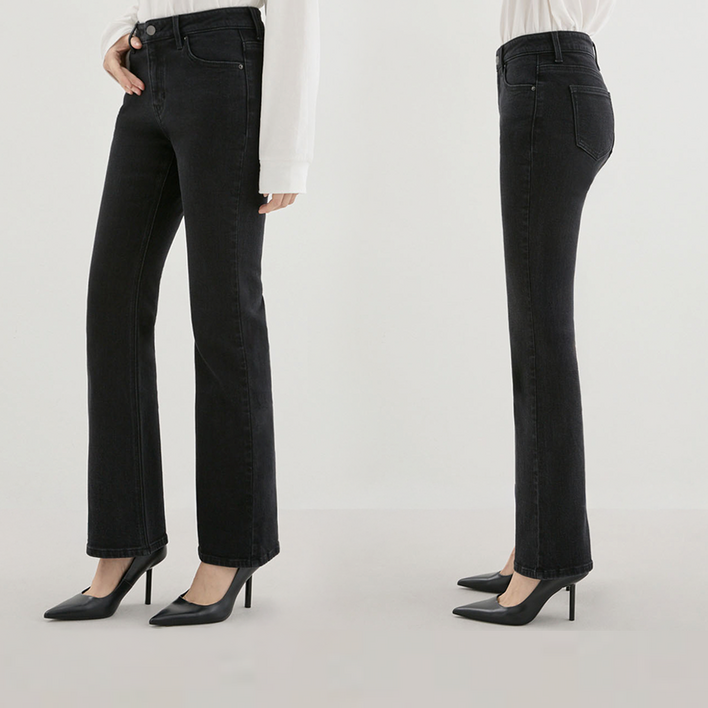 백화점 정품 Guess 게스 여성 플레어 부츠컷 블랙진 청바지