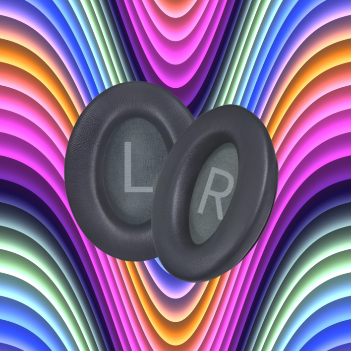 보스 QC45 가죽 이어패드 쿠션 교체용, 블랙