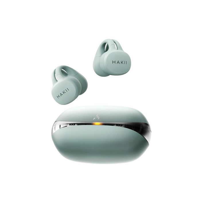 [HAKII] 하키 링크 오픈형 이어클립 블루투스 이어폰 LINK, 그린
