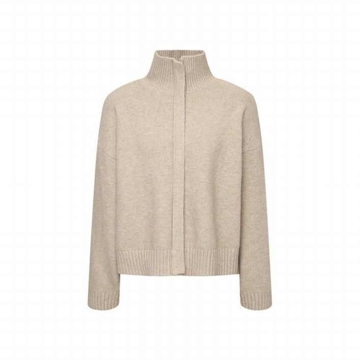 공식 더틸버리 하이넥 집업 니트 카디건 TRBN1CD15W