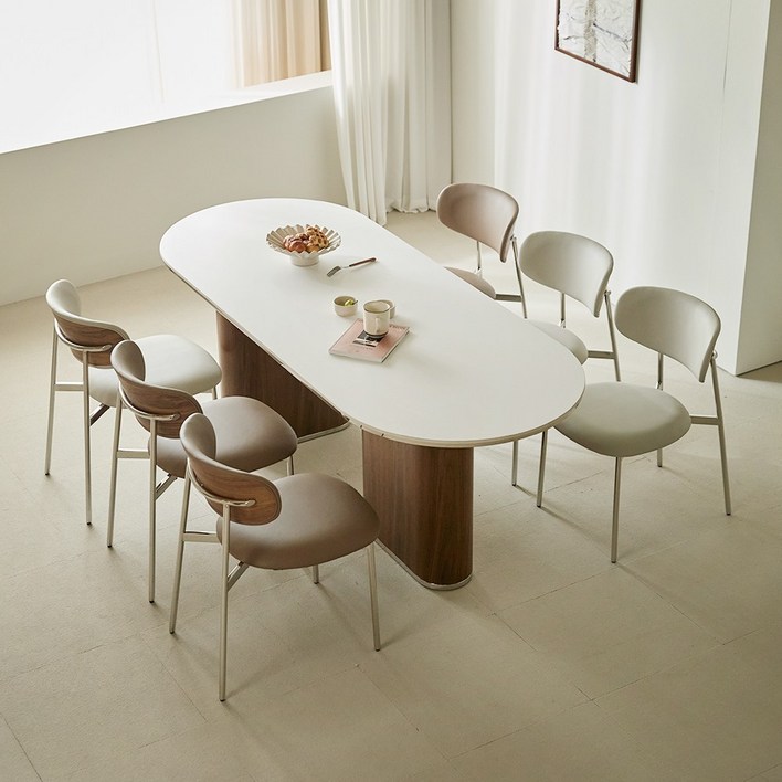 아도니스 포세린 세라믹 1800 6인 식탁 테이블