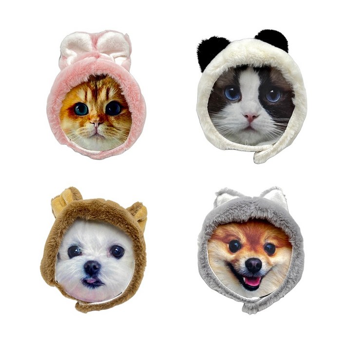 댕냥이 털모자 소형견 소형견 강아지 고양이 귀마개 귀도리 사이즈조절 귀여운 캐릭터, 코알라, 1개 댕냥이 털모자 소형견 소형견 강아지 고양이 귀마개 귀도리 사이즈조절 귀여운 캐릭터, 코알라, 1개