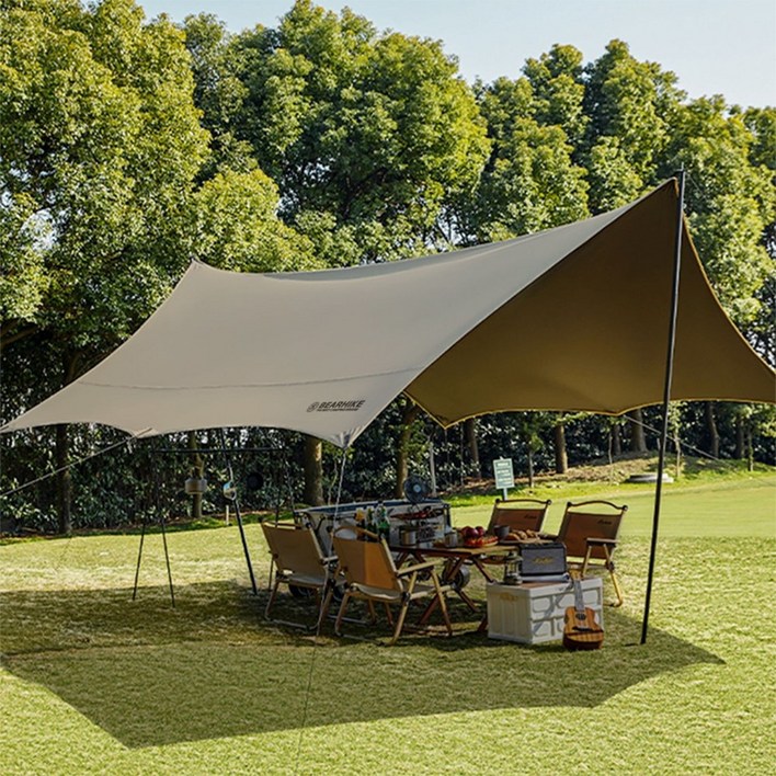 베어하이크 대형 타프 헥사 블랙코팅 양면