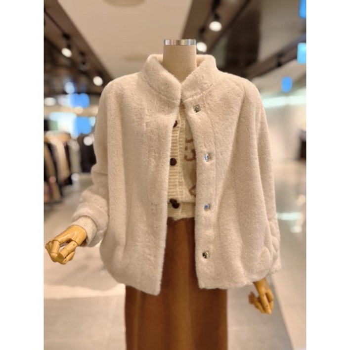 ab.fz 포근 루즈핏 페이크 퍼자켓 ABXZ4HF01K US