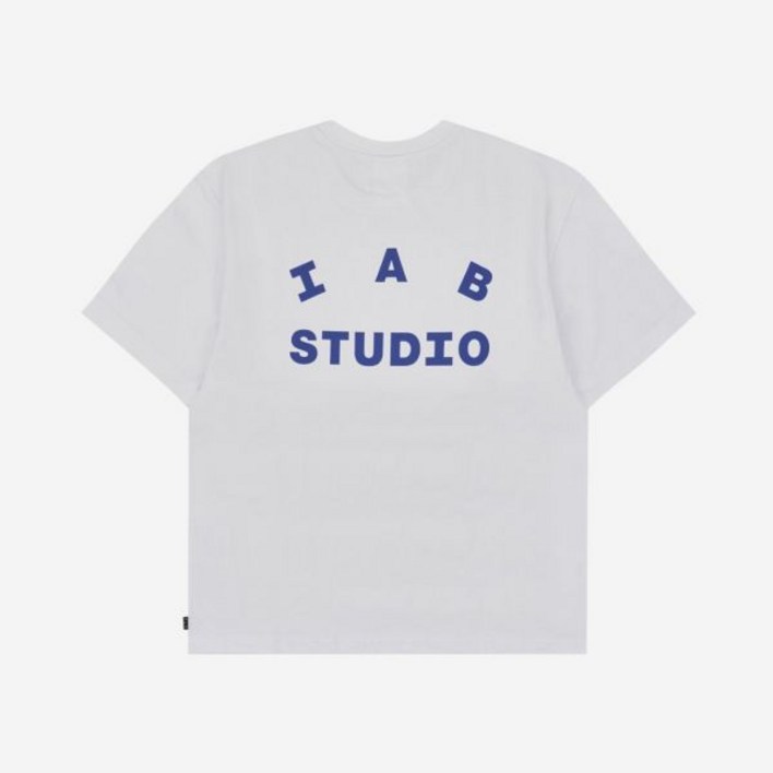 아이앱 스튜디오 티셔츠 화이트 네이비 - 22FW IAB Studio T-Shirt White Navy - 22FW