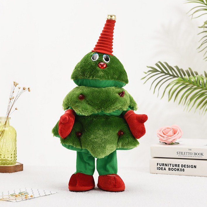 (KC인증획득) 크리스마스 춤추는 댄싱 트리 움직이는 인형