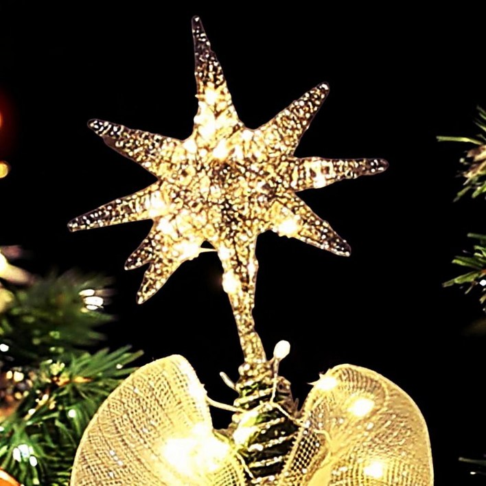 스타버스트 LED 별장식 크리스마스 트리탑 4770EA 1EA