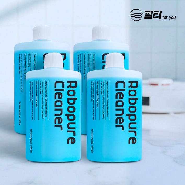 로보락 세제 로봇청소기 클리너 국내산 세정제 로보락전용 로보퓨어 크리너 필터포유, 4개, 로보락 전용 세제