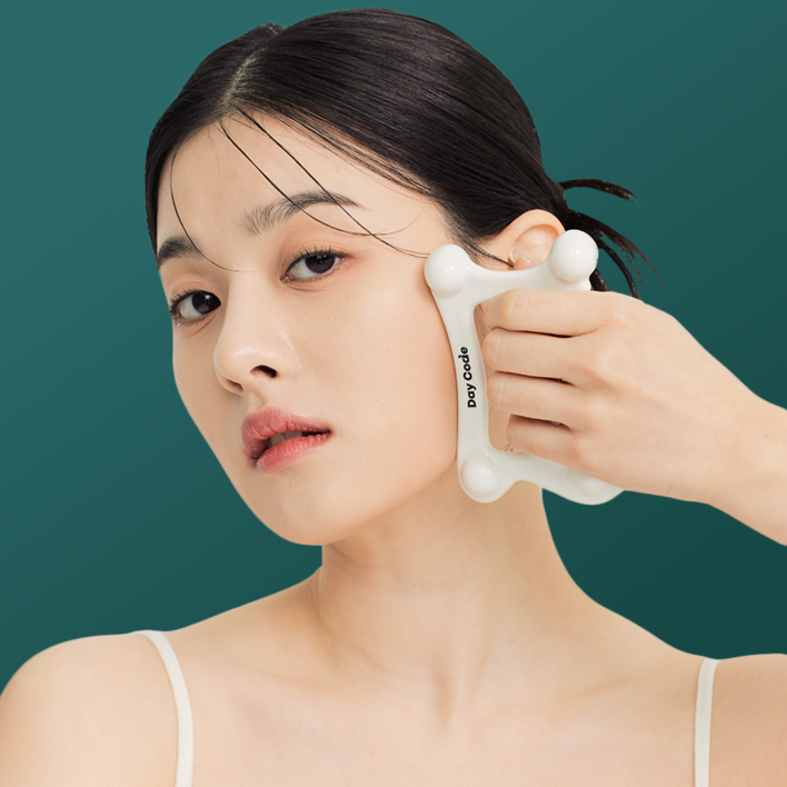 데이코드 세라믹 괄사 마사지기 림프순환 얼굴 바디 붓기 승모근 도자기