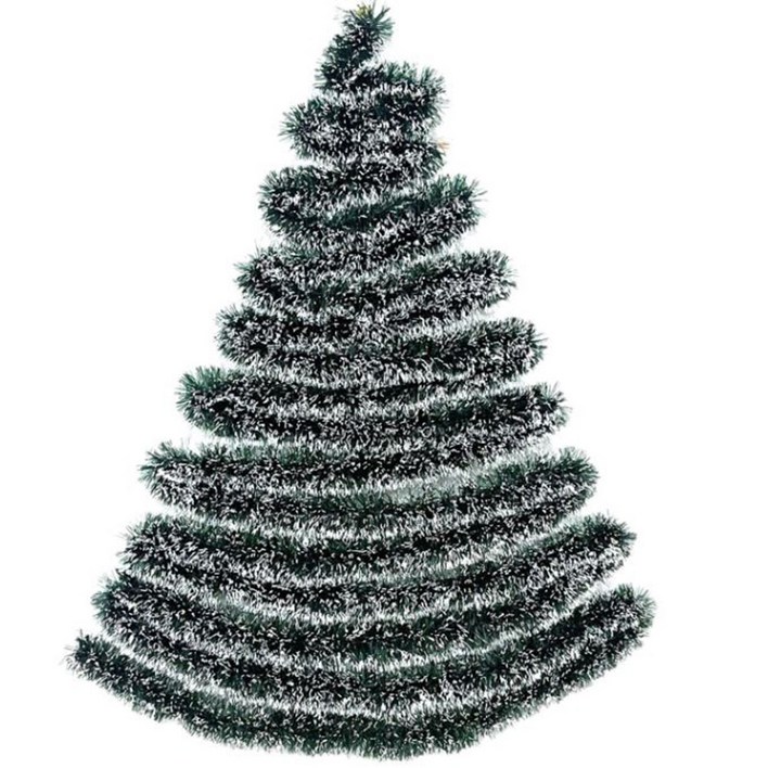 osshop 크리스마스 트리 장식 소품 가랜드 만들기 눈꽃 모루 넝쿨