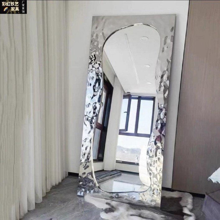 비정형 전신거울 인테리어 물결 디자인 대형 미러 드레스룸 비정형거울, A타입 70×180 cm