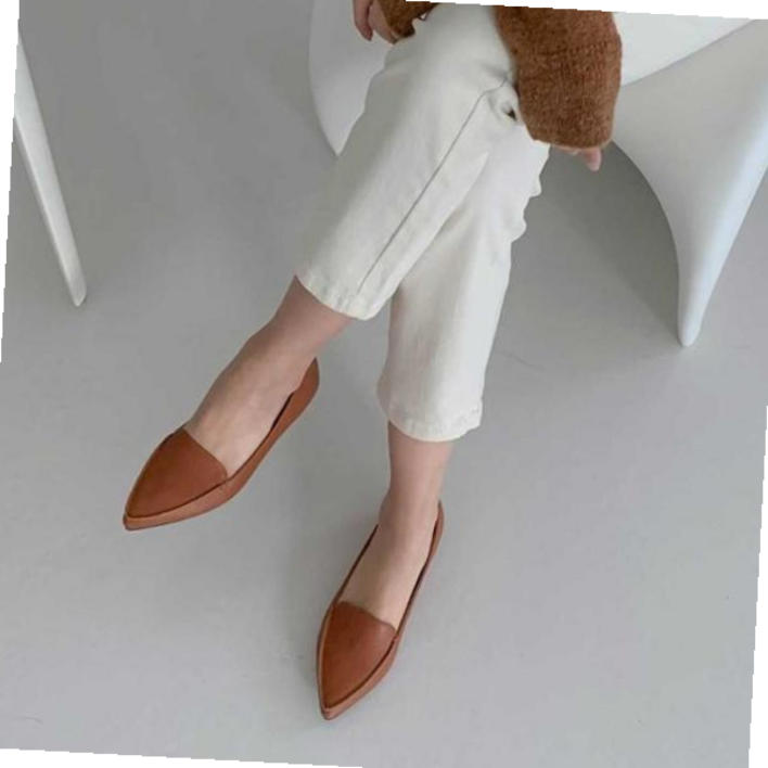 중년 여성 모임 정장 패션 단화 케주얼 뾰족코 로퍼