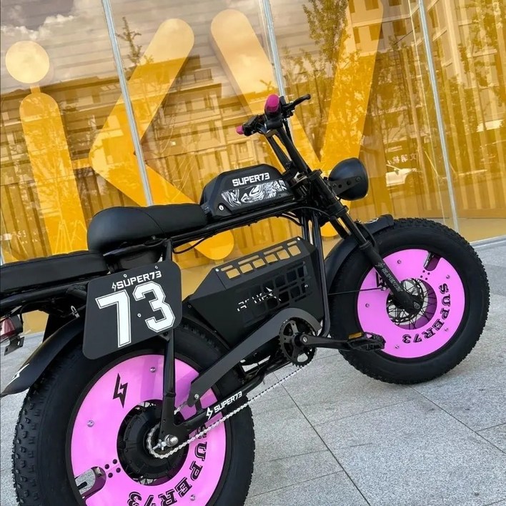 레트로전기자전거 개조된 Super73 알루미늄 합금 전기 듀얼 오일 디스크 미니 프로그램 보관 프레임 클로저 내장