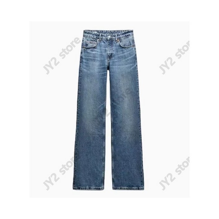 20Y6194 ZARA 여자신상 여름 데님팬츠 캐주얼 와이드핏 바지 6688034