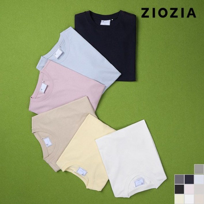 지오지아 코튼 베이직 반팔티셔츠  AED2TR1101