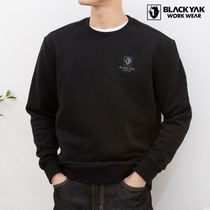 블랙야크 애슬레저 기모 맨투맨 BKJ1012