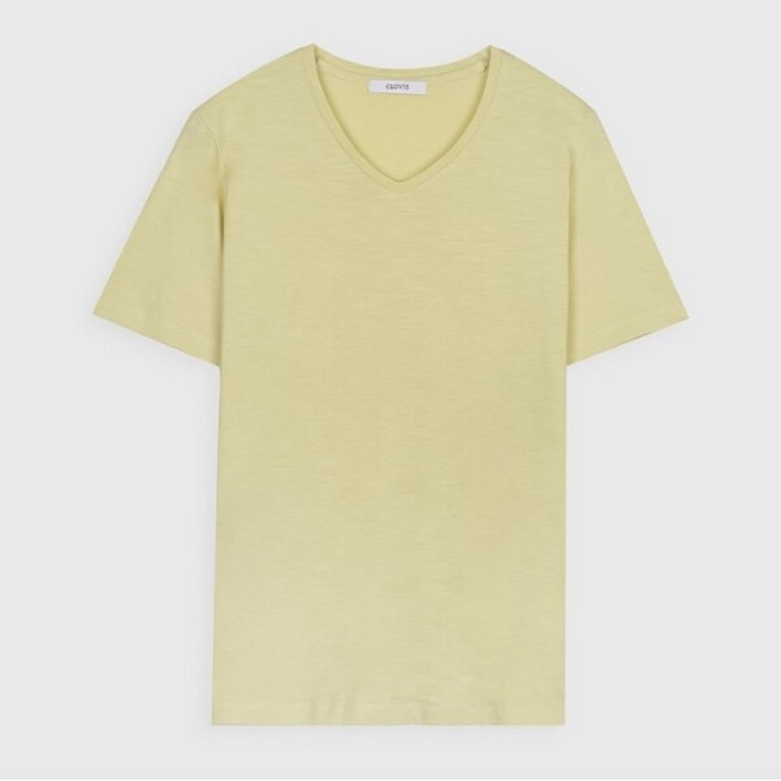 클라비스 슬럽 솔리드 반팔 티셔츠 CVHWC2301MT