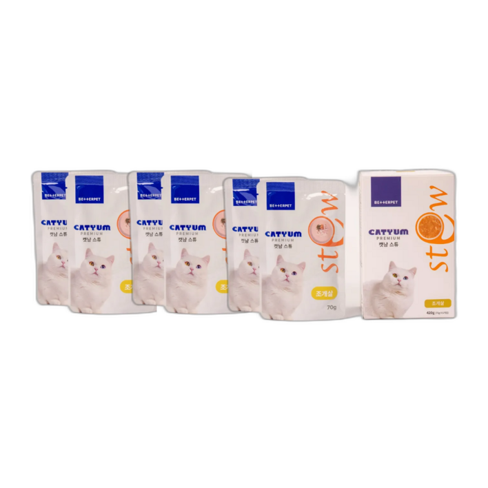 베러펫 캣냠 고양이습식사료 고양이사료 주식 스튜 조개살 70g, 6개, 70g, 6개, 해산물 베러펫 캣냠 고양이습식사료 고양이사료 주식 스튜 조개살 70g, 6개, 70g, 6개, 해산물