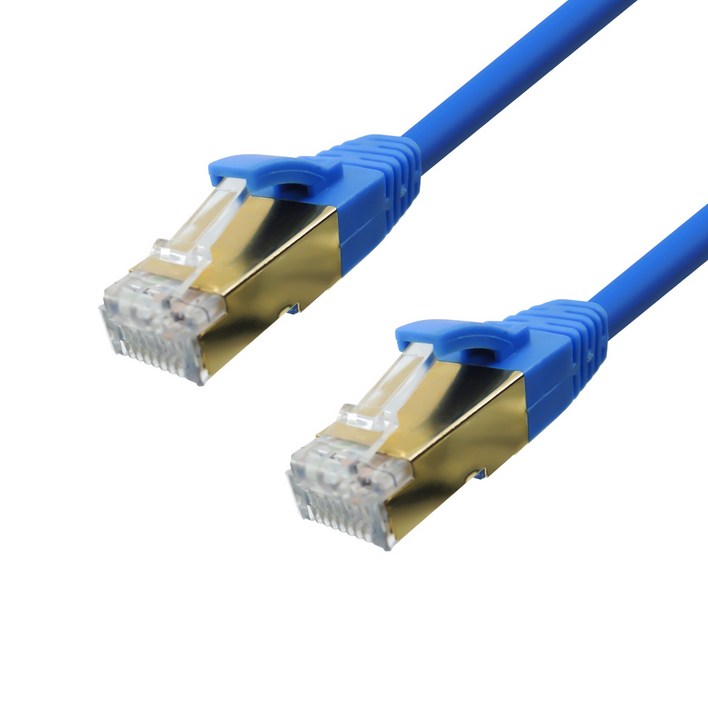 인네트워크 10G CAT.7 SSTP 금장 난연 케이블 블루 10M IN7S10B INL092