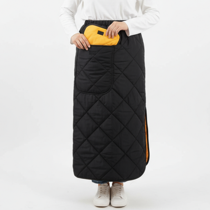 컬러인베리 남녀공용 버클 패딩 기모 담요