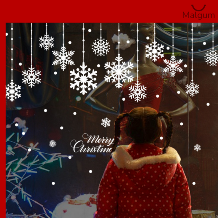 맑음 크리스마스 시트지 매장 유리창 특대