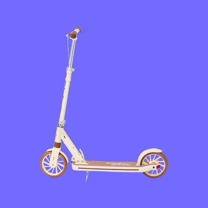 킥세이프 Kicksafe 킥보드 수동 어린이 성인 접이식, 모카 베이지, 1개