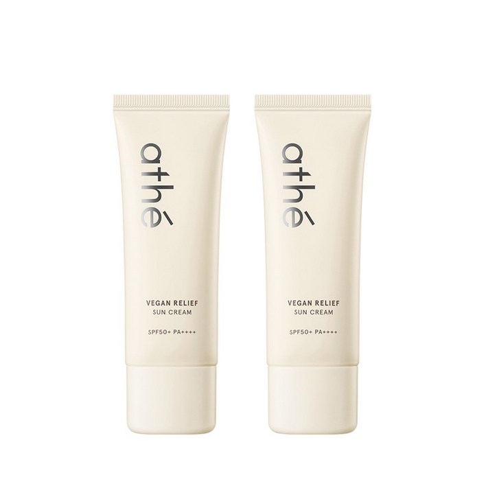 아떼 릴리프 무기자차 선크림 SPF50 PA, 40ml, 2개
